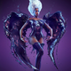 Image for article titled Famous superheroines wearing suits made of liquid paint look really cool